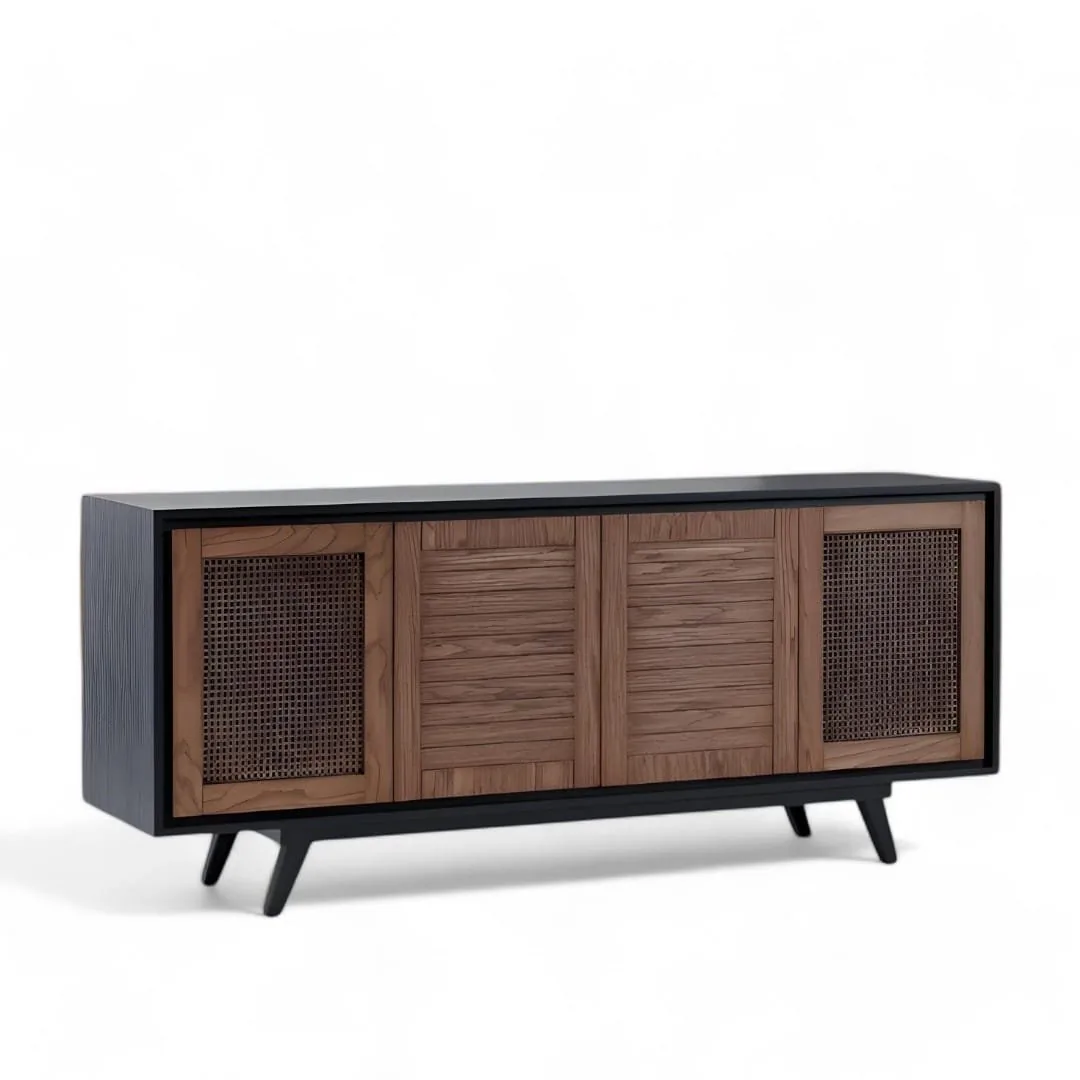 Dört Kapaklı Hasır Detaylı Konsol HM-74