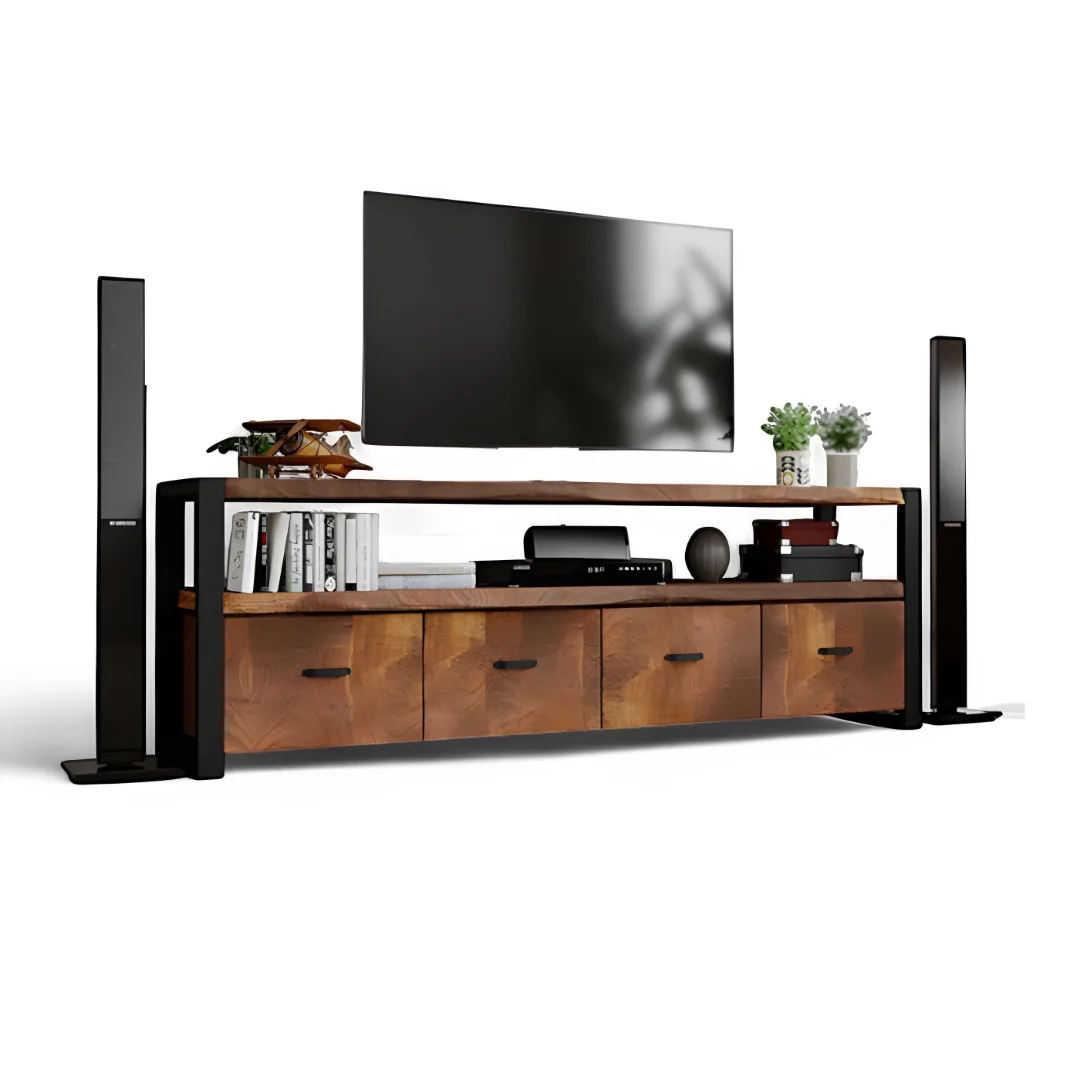 Masif Ceviz Ahşap TV Ünitesi YKT-08